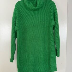 Green Turtle Neck Cozy Sweater